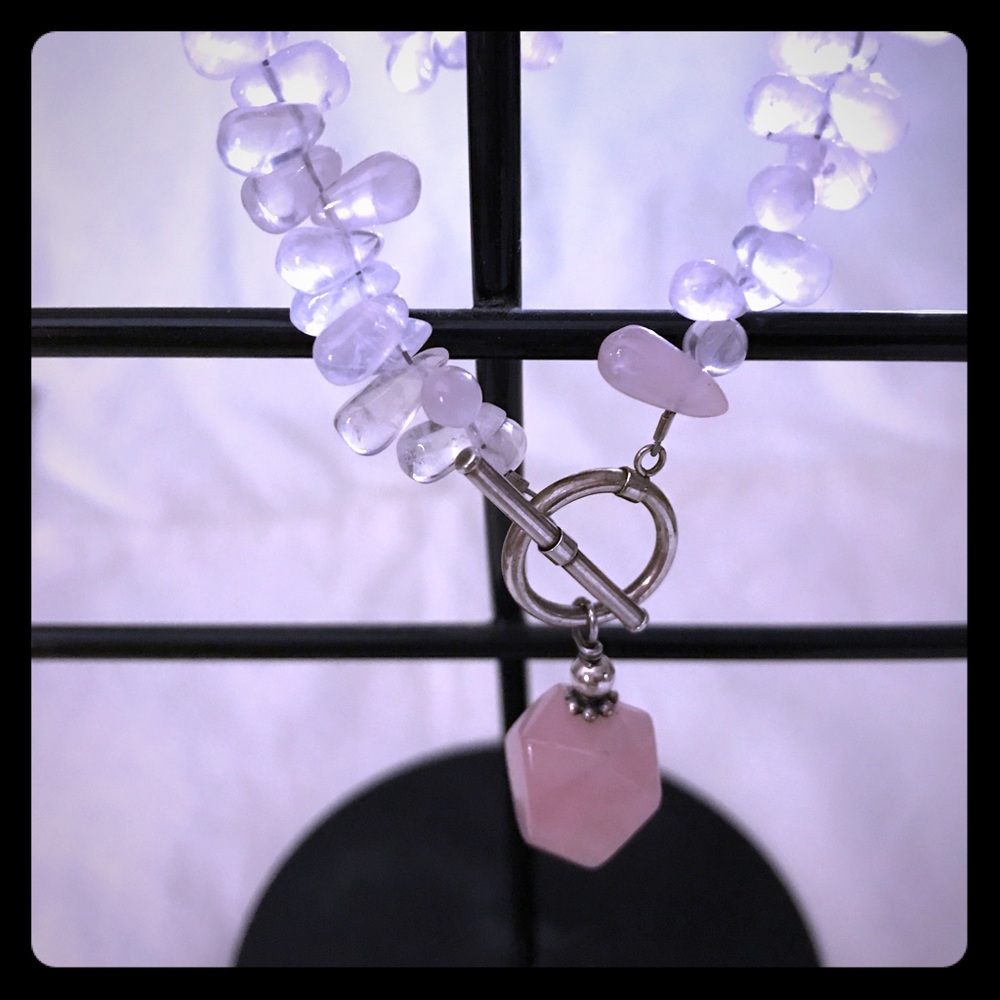 *Vintage* Silpada Pink Quartz Necklace